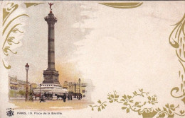 75 -  Paris - Place De La Bastille - Litho - Piazze