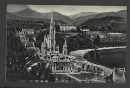 CPA - 65 - Lourdes - La Basilique Vue Du Château Fort - Circulée En 1954 - Lourdes