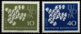 ALLEMAGNE    -    EUROPA  .   1961 .   Y&T N° 239 à 240 ** - 1961