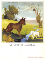 P-24-T.BR-2714 : IMAGE  COLLECTION BISCOTTES CLEMENT. PAR JEAN-ADRIEN MERCIER. FABLE. LE LOUP ET L'AGNEAU - Andere & Zonder Classificatie