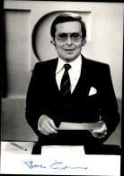 CPA Schauspieler Horst Schättle, Portrait, Autogramm, Nachrichtensprecher, ZDF - Acteurs