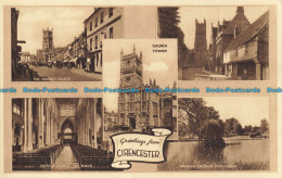 R653231 Greetings From Cirencester. Church Tower. The Market Place. Dollar Stree - Monde