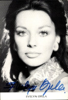 CPA Schauspielerin Evelyn Opela, Portrait, Autogramm - Actores