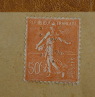 J28 FRANCE   BELLE LETTRE  SEMEUSE NEUF PERFORé +PAS COURANT++CREDIT LYONNAIS   ++ - Lettres & Documents