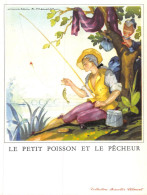 P-24-T.BR-2720 : IMAGE  COLLECTION BISCOTTES CLEMENT. PAR JEAN-ADRIEN MERCIER. FABLE. LE PETIT POISSON ET LE PECHEUR - Andere & Zonder Classificatie