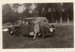 Photographie Vintage Photo Snapshot Automobile Voiture Car Auto Enfant - Auto's