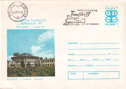 A24754 - Aeroport Baneasa Cover Stationery Romania 1987 - Postal Stationery