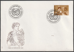 Schweiz: Int. Organisation (BIT) 1983, FDC Blankobrief In EF Mi. Nr. 108, 120 C. Mensch Und Arbeit (II). ESoStpl.  GENF - Used Stamps