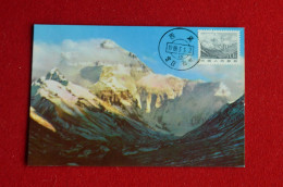 China Everest Maxicard Carte Maximum Chine Himalaya Mountaineering Escalade Alpinism - Bergsteigen