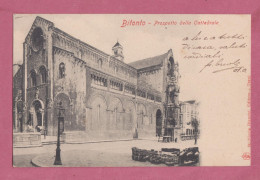 Bitonto, Prospetto Della Cattedrale- Small Size, Back Not Divided, Ed. Nicola Bianchi, Trani. Cancelled And Mailed - Bitonto