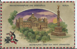 ALLEMAGNE - BERLIN - CARTE EN RELIEF- REICHSTAGSGERBAUDE - Other & Unclassified