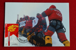 China Everest Olympic Maxicard Carte Maximum Chine Himalaya Mountaineering Escalade Alpinism - Klimmen