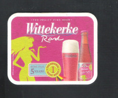 Bierviltje - Sous-bock - Bierdeckel :  WITTEKERKE - ROSE   (B 1487) - Beer Mats