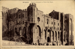 CPA Avignon Vaucluse, Facade Principale Du Palais Des Papes - Other & Unclassified