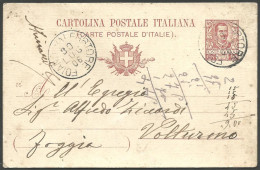 Italia Regno 1906  Cartolina Postale Floreale 10 Cent. - Postwaardestukken