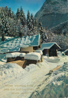 Winter Holdays Greetings Snow-covered Landscape And Houses - Other & Unclassified