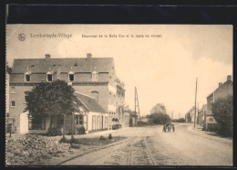 AK Lombartzyde-Village, Estaminet A La Belle Vue Et La Route Du Vicinal  - Other & Unclassified