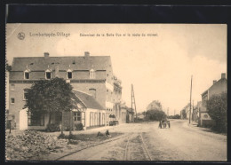 AK Lombartzyde-Village, Estaminet A La Belle Vue Et La Route Du Vicinal  - Autres & Non Classés