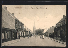 AK Zonnebeke, Chaussée D`Ypres, Yperschesteenweg  - Zonnebeke