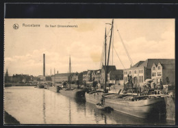AK Roulers, Le Canal, Schiffe Am Hafen  - Altri & Non Classificati