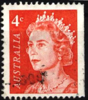 Used Stamp Imperforate At Left  Queen Elizabeth II  1966  From Australia - Familles Royales