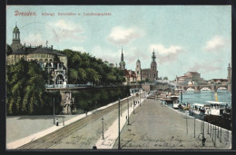 AK Dresden, Kgl. Belvédere Und Landungsplatz  - Dresden