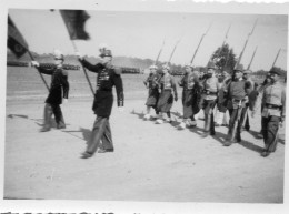 Photographie Vintage Photo Snapshot Militaire Uniforme Afrique Coloniale ? - Guerre, Militaire