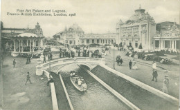 London 1908; Franco-British Exhibition. Fine Art Palace & Lagoon - Circulated. (Valentine's) - Sonstige & Ohne Zuordnung