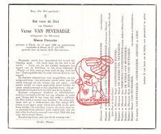 DP Victor Van Pevenaege ° Ellezelles 1896 † Ronse 1956 Derycke Gyselinck Mathijs Fourneau Buckens Vandendorpe Labis - Images Religieuses