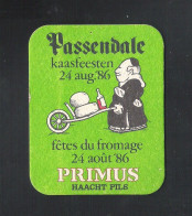 Bierviltje - Sous-bock - Bierdeckel :  PRIMUS - HAACHT PILS - PASSENDALE KAASFEESTEN 24 AUG. '86   (B 1537) - Bierdeckel