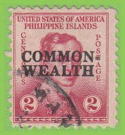 Voyo USA PHILIPPINES 2c 1936 Mi#PH 388  (o) Used - José Rizal COMMONWEALTH - Filippijnen