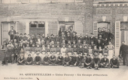 Quevauvillers, Usine Favory, Un Groupe D'ouvriers - Altri & Non Classificati