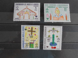 NOUVELLES-HEBRIDES YT 567/570 NOEL 1979** - Unused Stamps