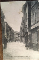 Cpa 24 Dordogne, THIVIERS, Grand'Rue, Animée, Corr Militaire 34 è D'Artillerie, écrite En 1916 - Thiviers