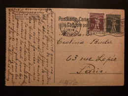 CP EP 7 1/2 + TP 2 1/2 OBL.MEC.27 XII 1919 WINTERTHUR BRIEFPOST - Stamped Stationery