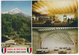 Tunnel Du Mont-Blanc: 2x PEUGEOT 404, 3x CITROËN DS & CARAVAN, RENAULT FREGATE, DAUPHINE - Chamonix-Mont-Blanc (France) - Voitures De Tourisme