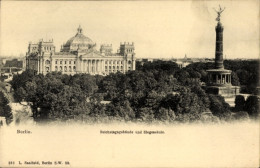 CPA Berlin Tiergarten, Reichstagsgebäude, Siegessäule - Sonstige & Ohne Zuordnung