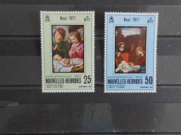 NOUVELLES-HEBRIDES YT 314/315 NOEL 1971** - Unused Stamps