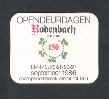 Bierviltje - Sous-bock - Bierdeckel    RODENBACH - OPENDEURDAGEN - 150 JAAR  -  1986   (B 1594) - Beer Mats