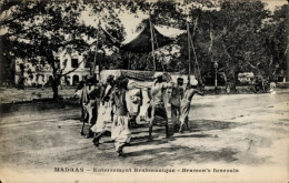 CPA Madras Indianer, Brahmanisches Begräbnis, Bramens Beerdigungen, Begräbnis - India