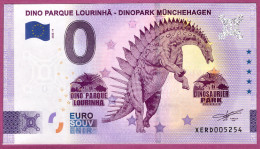 0-Euro XERD 04 2022 DINO PARQUE LOURINHA - DINOPARK MÜNCHEHAGEN - Private Proofs / Unofficial