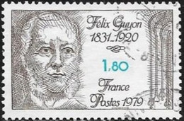 N° 2052  FRANCE  - OBLITERE -  FELIX GUYON CHIRURGIEN NEUROLOGUE  -  1979 - Gebruikt