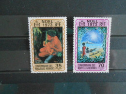 NOUVELLES-HEBRIDES YT 374/375 NOEL 1973** - Unused Stamps