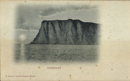 Clair De Lune AK Nordkap, Felsen Am Wasser Bei Vollmond - Norway