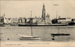 CPA Antwerpen Antwerpen Flandern, Panorama Des Hafens Und Des Hafens - Altri & Non Classificati