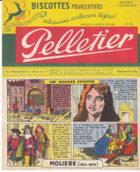BUVARD & BLOTTER - BISCOTTE PELLETIER - Romainville - Série Les Grands Navigateurs N°116 - Molière (1622 - 1673) - Andere & Zonder Classificatie