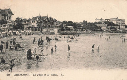 FRANCE - Arcachon - La Plage Et Les Villas - Animé - Carte Postale Ancienne - Arcachon