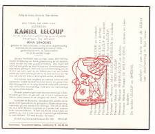 DP Kamiel Leloup ° Eede NL Sluis 1876 † Sint-Amandsberg Gent BE 1959 X Irma Simoens // Delcour Moeraert Pierens De Taeye - Images Religieuses
