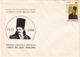 A24759  - Constantin Brancusi, Tudor Vladimirescu Cover Romania 1996 - Covers & Documents