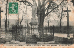 FRANCE - Alise Sainte Reine - Statue De Sainte Reine Aux Trois Ormeaux - Carte Postale Ancienne - Otros & Sin Clasificación